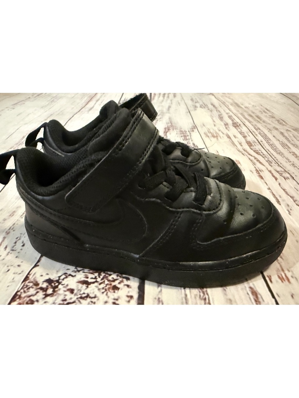 Nike Court Borough Low Black Sneakers size 9C